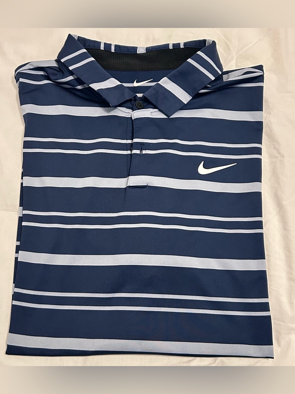 Tour Championship @ East Lake Nike XL Navy Striped Golf Polo